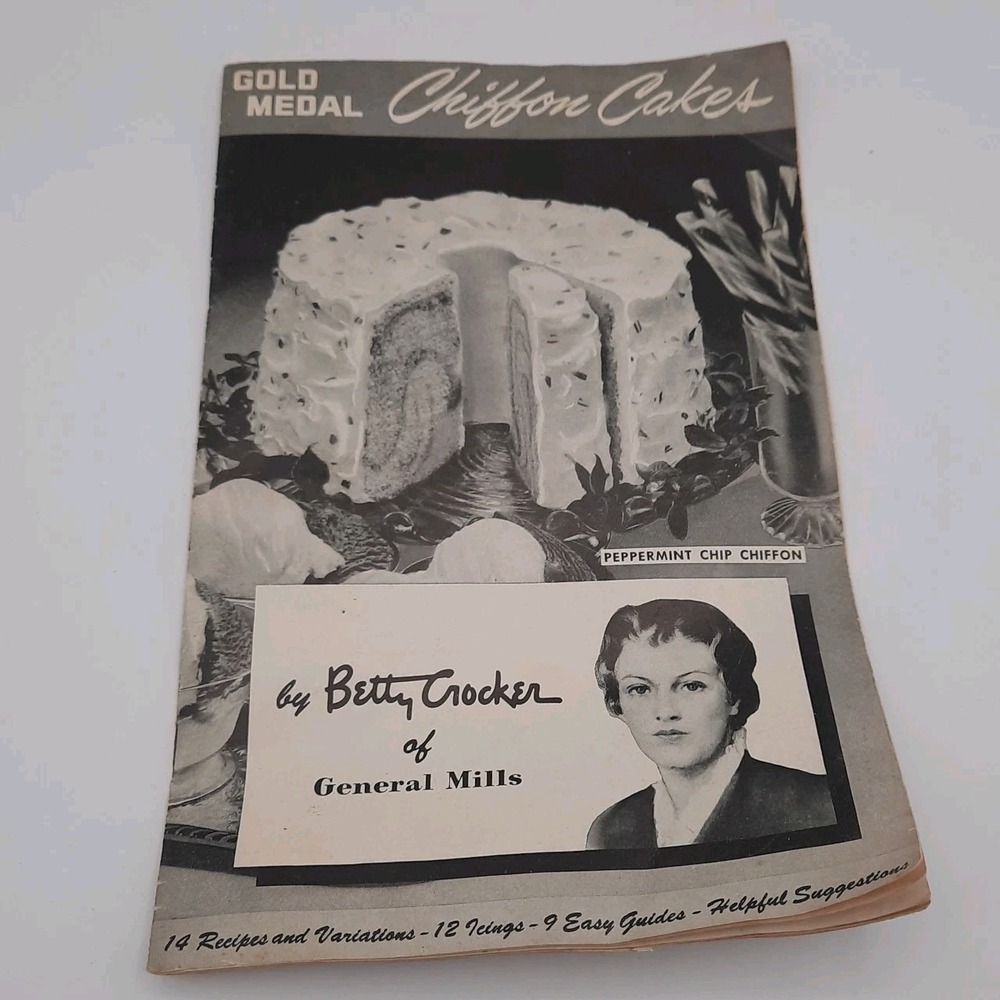 Vintage Gold Medal Chiffon Cakes Recipie Booklet Betty Crocker